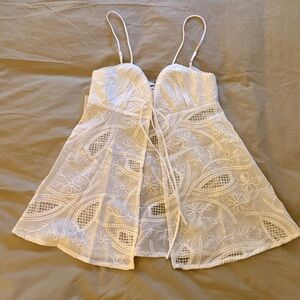 Princess Polly White Lace Blouse